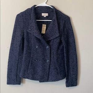 NWT Ann Taylor LOFT Crop Peacoat Style Jacket